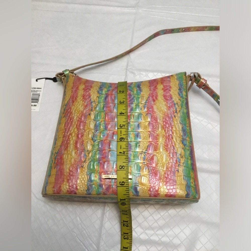 Brahmin Vibrant Shoulder Bag in Yellow, Pink, and Blue - Picture 16 of 16